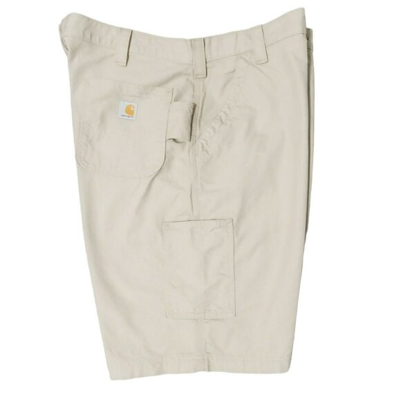 NWT Carhartt Carpenter Shorts Work Utility B147 Tan Canvas Original Fit 42 x 10 - Picture 7 of 9